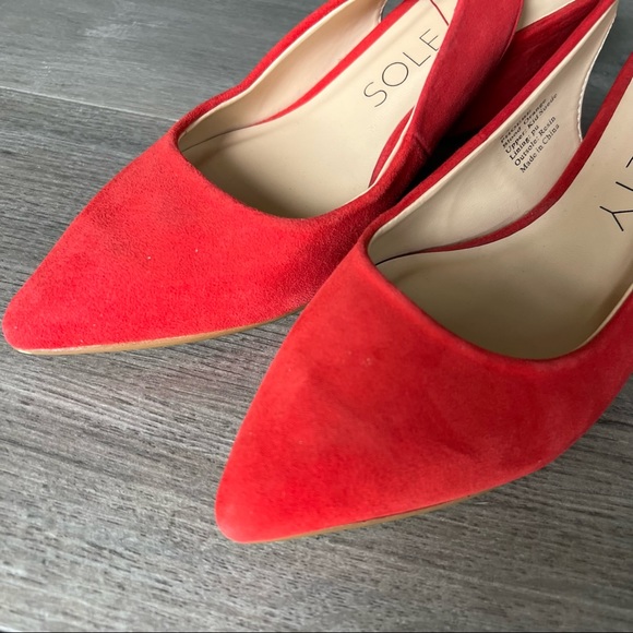 Sole Society Phoebe Slingback Pump Red Sz 6.5 - Picture 6 of 8